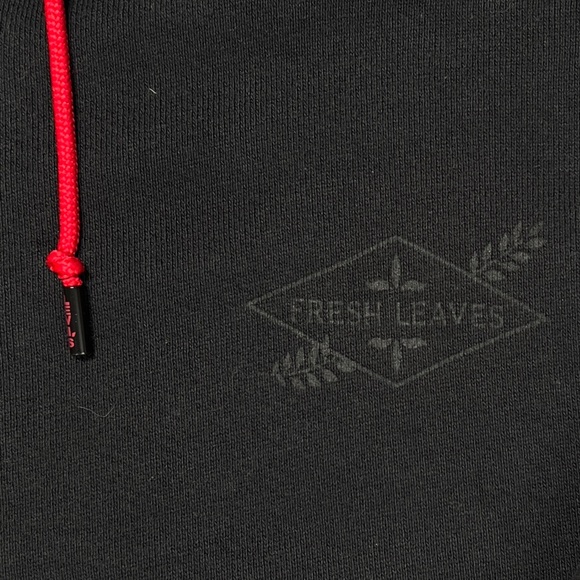 Levi’s Justin Timberlake Hoodie Fresh Leaves Collaboration Mens M Black & Red - Picture 6 of 17